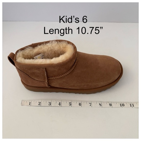 NEW UGG Classic Ultra Mini Boots Chestnut Kid’s 5 6 (Will Fit A Women’s 7 8) - Picture 7 of 16